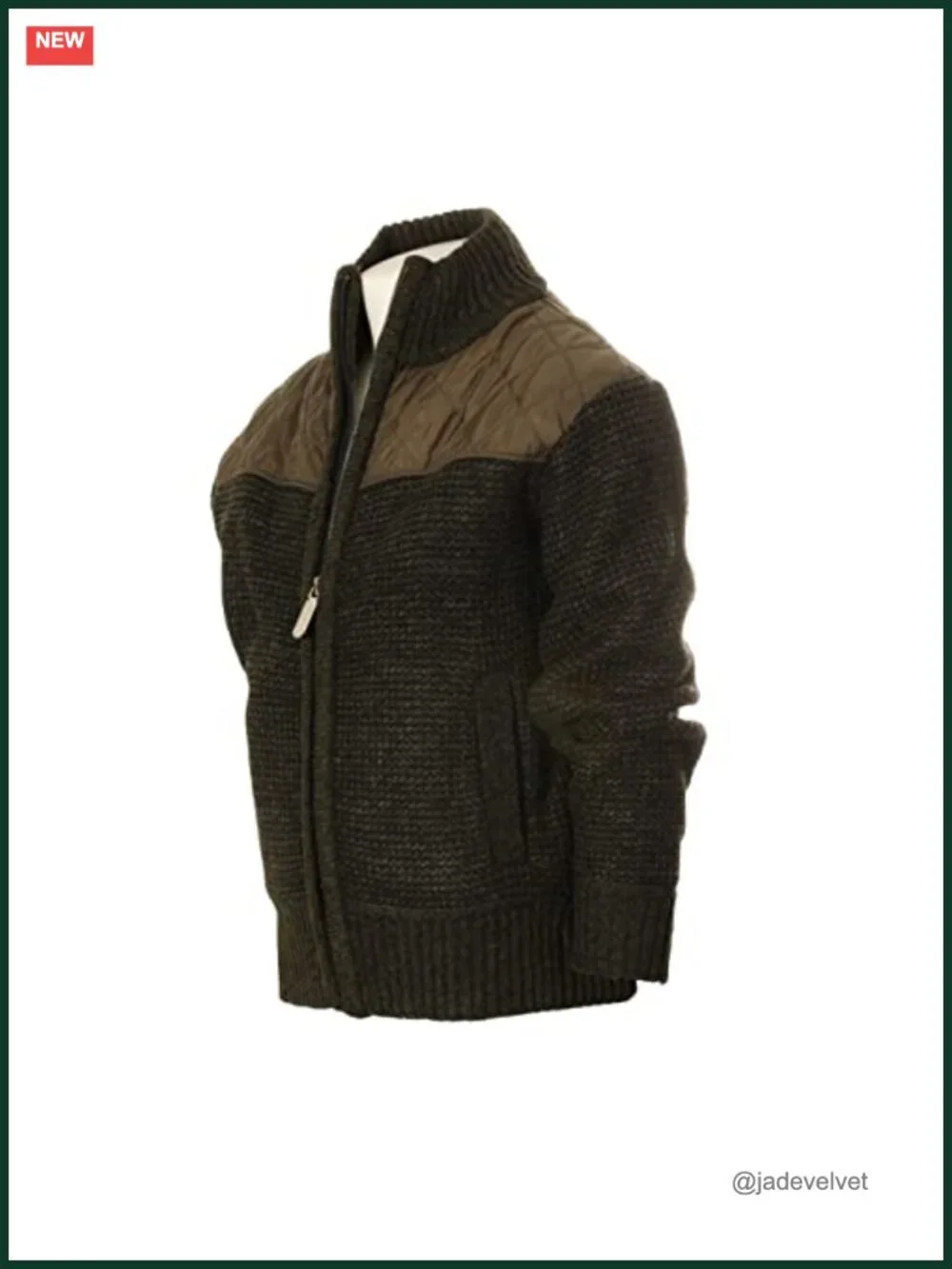 Boys Knitted Full Zip Cardigan Sweater with Soft Brushed Flannel Lining